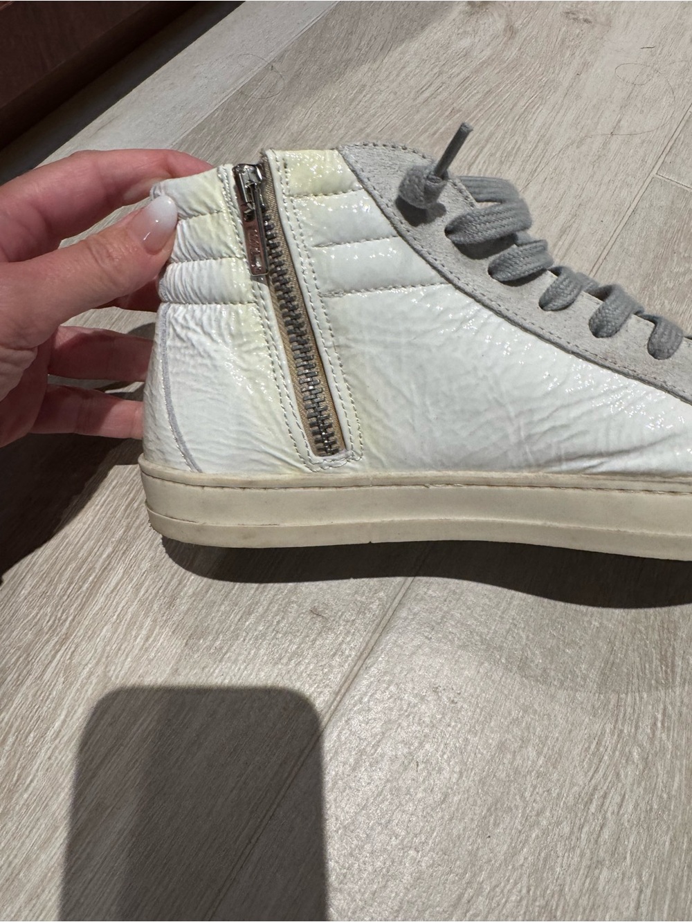 P448 Skate Gitana Women's Gray High-Top Sneakers Size 8 - Picture 7 of 9